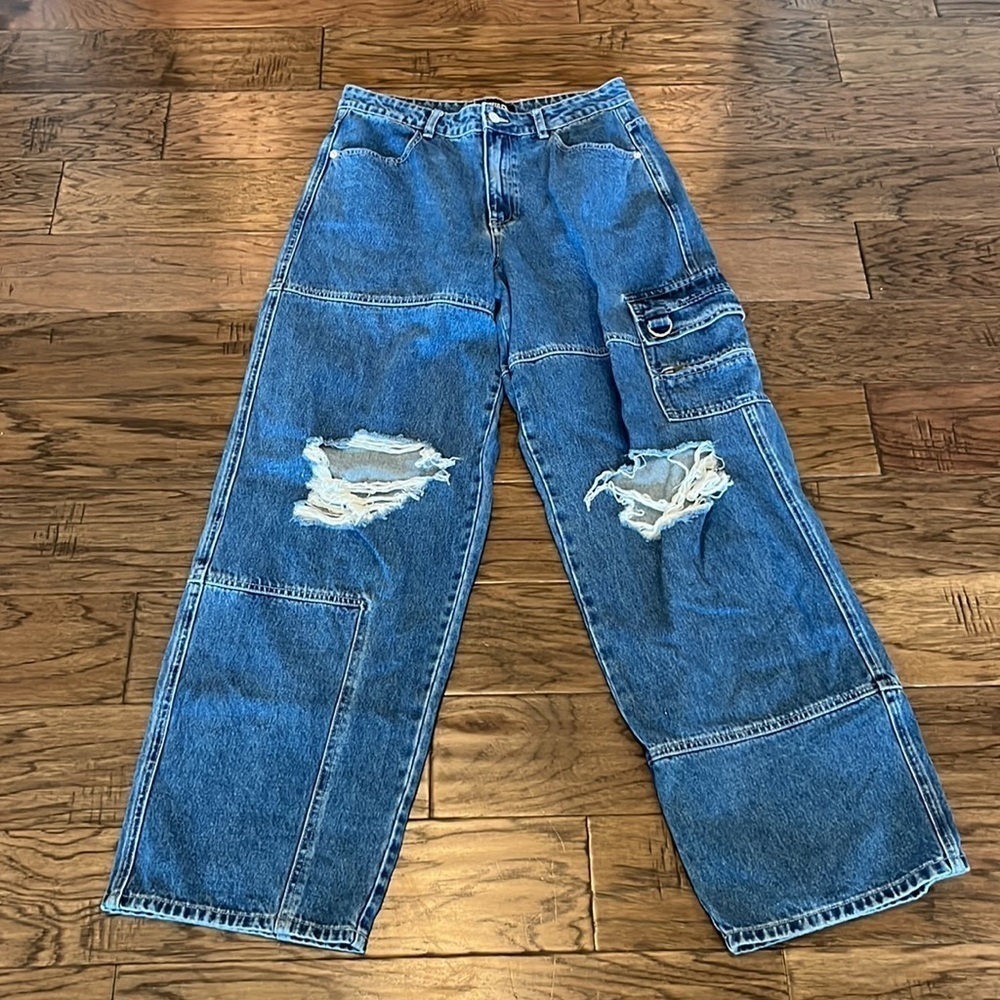 Poster Girl Cargo Wide Leg Baggy High Rise Size M